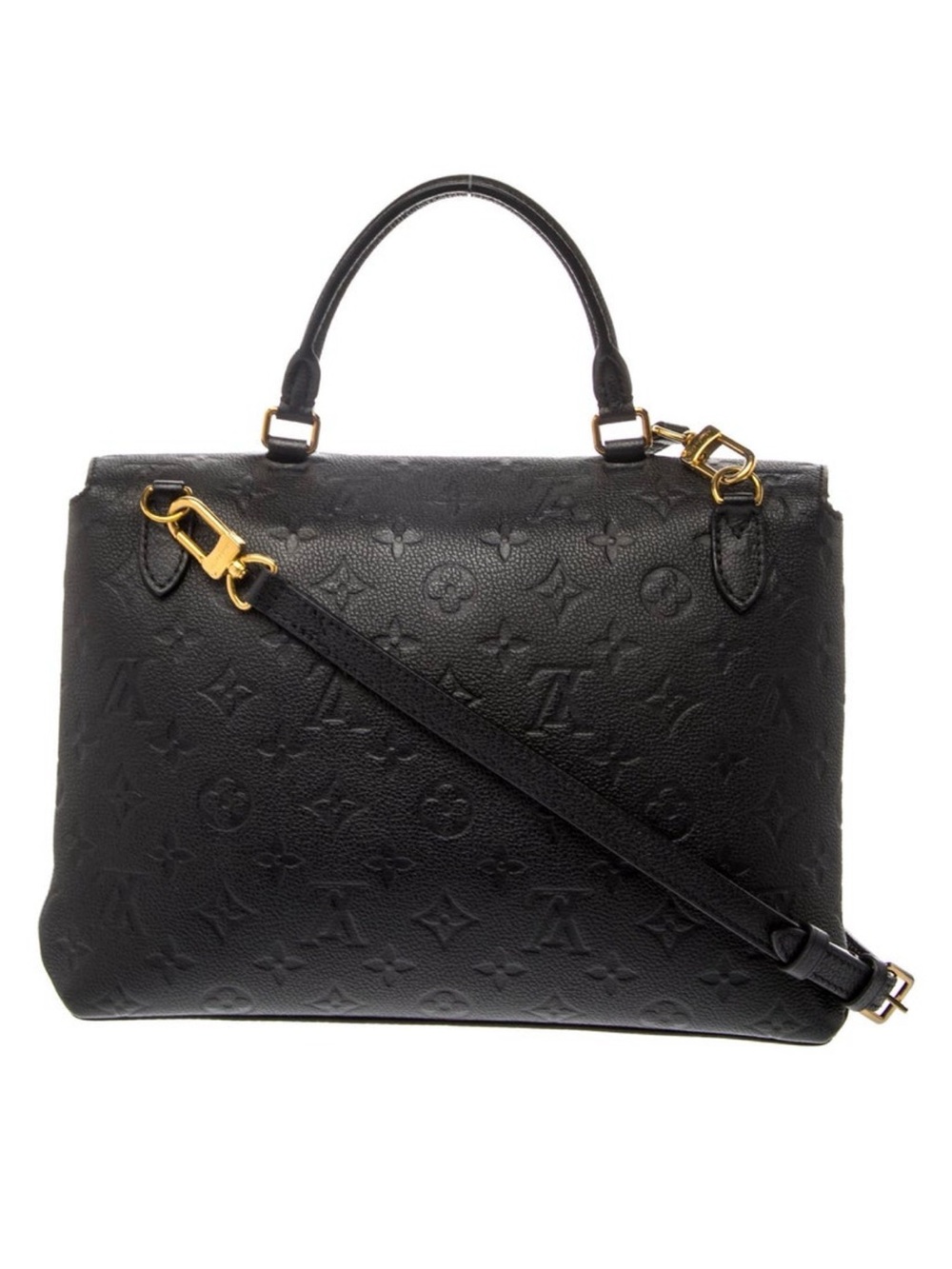 Louis Vuitton Black Monogram Empreinte Satchel with Gold Hardware - Picture 2 of 5